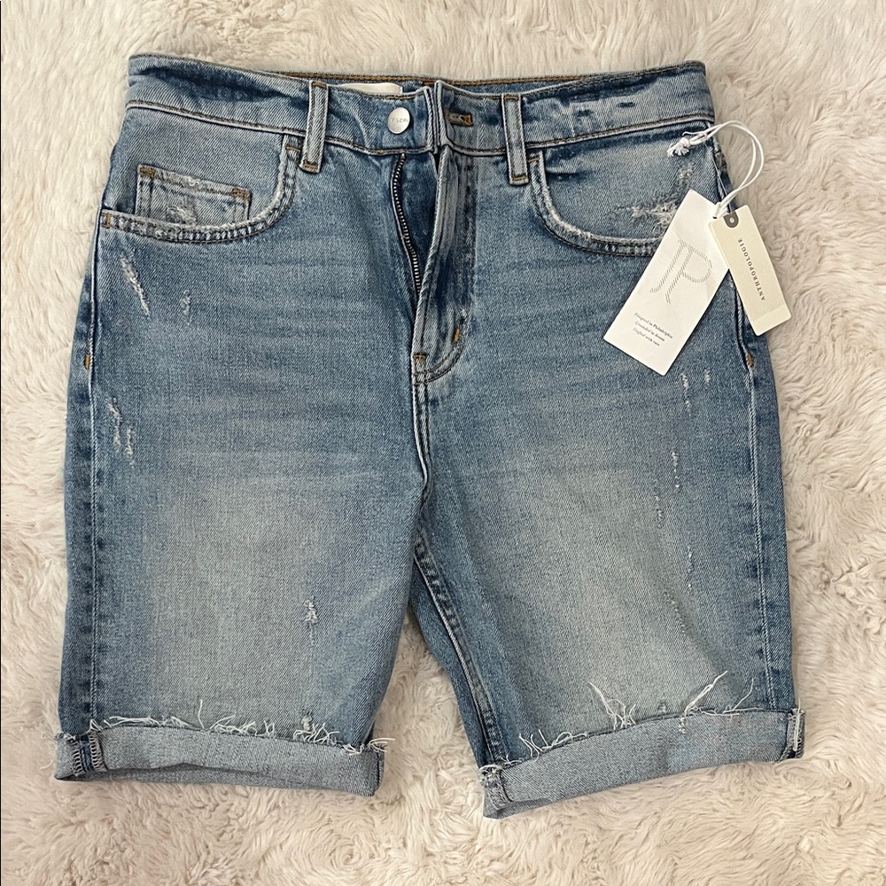 Pilcro Classic Blue Denim Shorts
